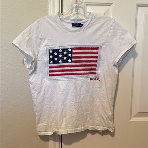 Ralph Lauren Embroidered Flag Tee